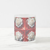 Mattierte kleine Tasse mit englischen Rose Design (Mittel)