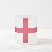 Mattierte kleine Tasse mit englischer Flagge, Vere (Mittel)