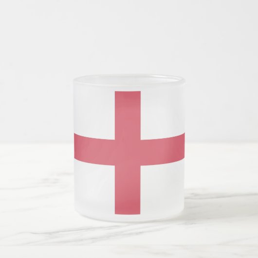 Mattierte kleine Tasse mit englischer Flagge, Vere (Mittel)