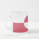 Mattierte kleine Tasse mit grönländischen Fahnen (Links)