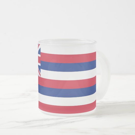Mattierte kleine Tasse mit Hawaii-Flagge (VorderseiteRechts)