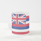 Mattierte kleine Tasse mit Hawaii-Flagge (Vorderseite Links)