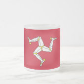 Mattierte kleine Tasse mit Isle Of Man flagge, Ver (Mittel)