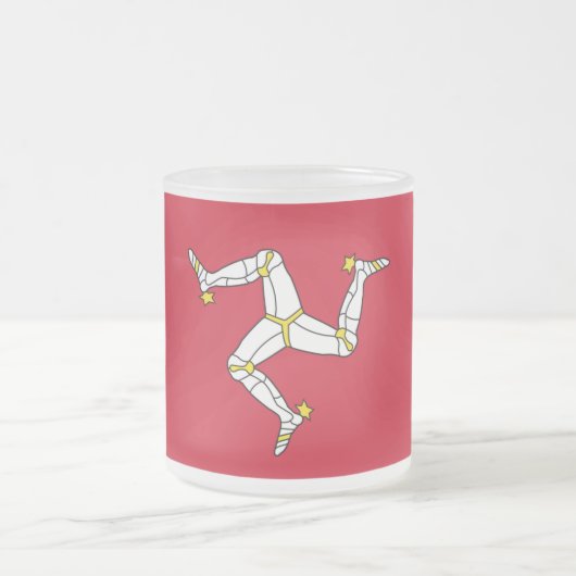 Mattierte kleine Tasse mit Isle Of Man flagge, Ver (Mittel)