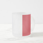 Mattierte kleine Tasse mit italienischer Flagge (VorderseiteRechts)
