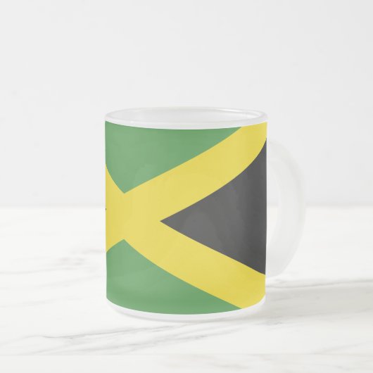 Mattierte kleine Tasse mit jamaikanischer Flagge (VorderseiteRechts)