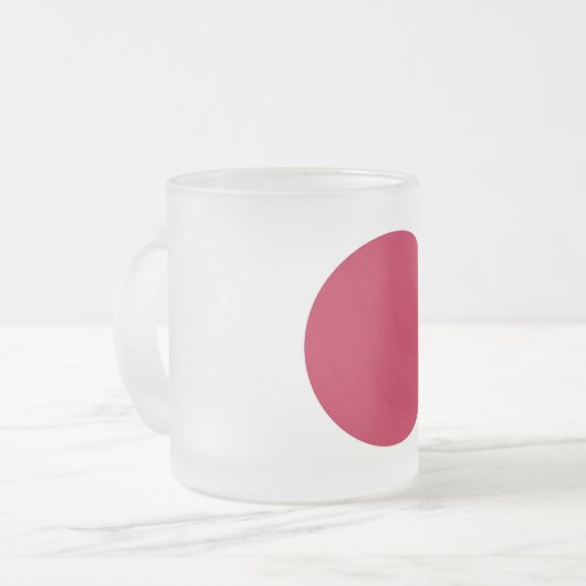Mattierte kleine Tasse mit japanischer Flagge (Vorderseite Links)