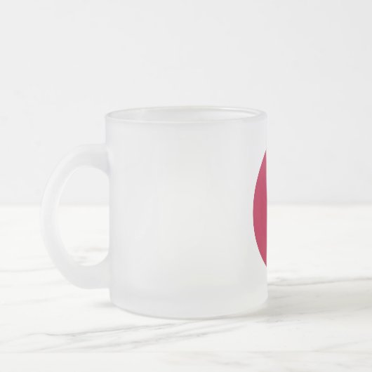 Mattierte kleine Tasse mit japanischer Flagge (Links)