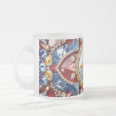 Mattierte kleine Tasse mit kolumbianischen Farben (Links)