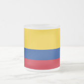 Mattierte kleine Tasse mit kolumbianischer Flagge (Mittel)