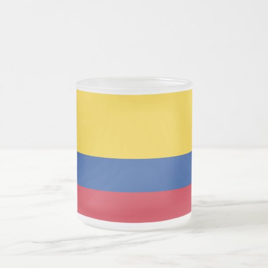 Mattierte kleine Tasse mit kolumbianischer Flagge (Mittel)