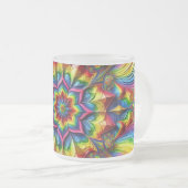 Mattierte kleine Tasse mit LGBTQ-Farben (VorderseiteRechts)