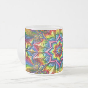 Mattierte kleine Tasse mit LGBTQ-Farben
