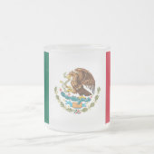 Mattierte kleine Tasse mit mexikanischer Flagge (Mittel)