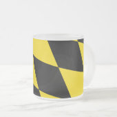 Mattierte kleine Tasse mit Münchner Flagge (VorderseiteRechts)