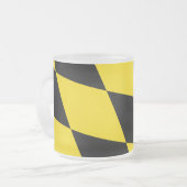 Mattierte kleine Tasse mit Münchner Flagge (Vorderseite Links)