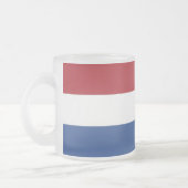 Mattierte kleine Tasse mit niederländischer Flagge (Links)
