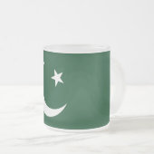 Mattierte kleine Tasse mit pakistanischer Flagge (VorderseiteRechts)
