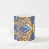 Mattierte kleine Tasse mit Schweden Colors (Vorderseite Links)