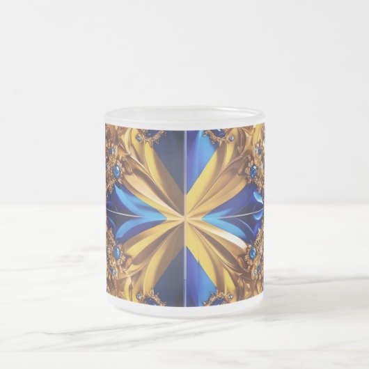 Mattierte kleine Tasse mit Schweden Colors (Mittel)