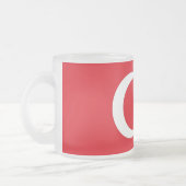 Mattierte kleine Tasse mit türkischer Flagge (Links)