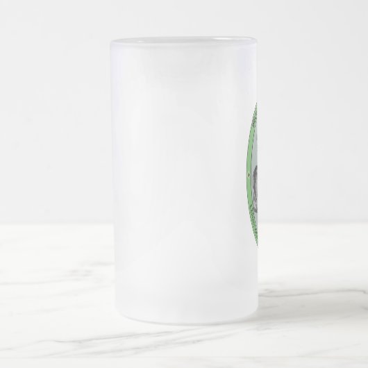 Mattierte Lama-Bier-Tasse Mattglas Bierglas (Mittel)