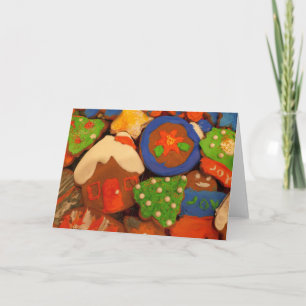 Mattierte Lebkuchen Feiertagskarte