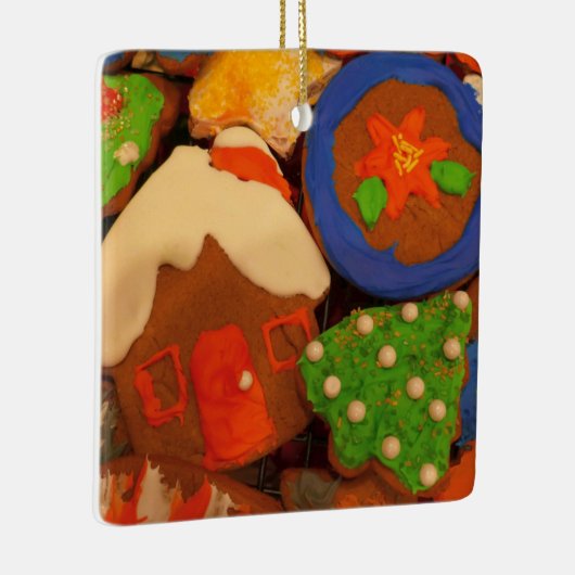 Mattierte Lebkuchen Keramikornament (Rechts)