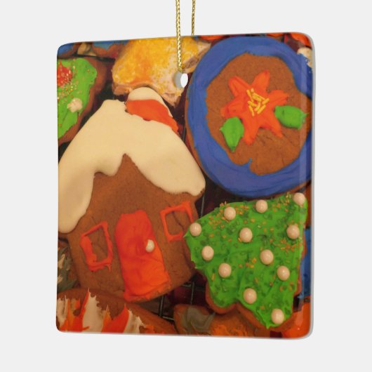 Mattierte Lebkuchen Keramikornament (Links)