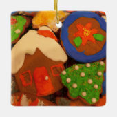 Mattierte Lebkuchen Keramikornament (Vorderseite)