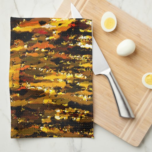 Mattierte Lichter unter Eisdecke Geschirrtuch (Viertel Falte)