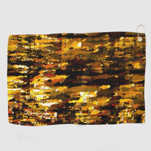 Mattierte Lichter unter Eisdecke Golfhandtuch (Horizontal)