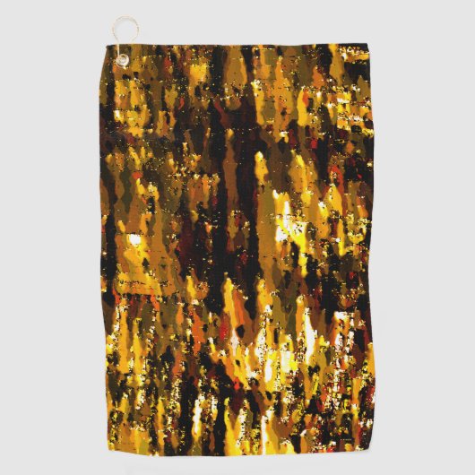 Mattierte Lichter unter Eisdecke Golfhandtuch (Vorderseite)