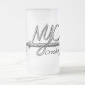 Mattierte NYC Crochet Guild-Tasse Mattglas Bierglas (Mittel)