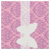 Mattierte Orchideenmatte mit Schmetterling Stoff (Nahaufnahme)
