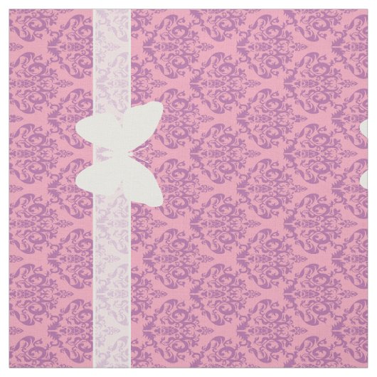 Mattierte Orchideenmatte mit Schmetterling Stoff (Muster)