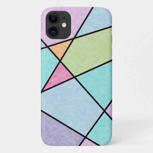 Mattierte Pastellfarben Abstrakt Geometric Case-Mate iPhone Hülle (Rückseite)