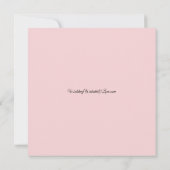 Mattierte Petals bei einer Winterwoodlandhochzeit Einladung (Rückseite)