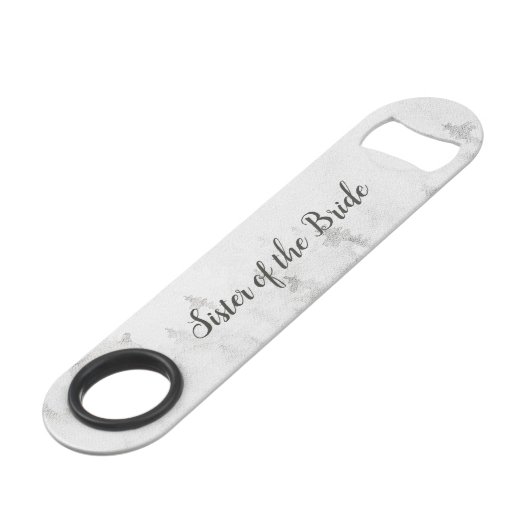 Mattierte Pines Rustikale Weiße Schwester der Brau Speed Flaschenöffner (Vorderseite Schrägansicht)