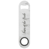 Mattierte Pines Rustikale Weiße Schwester der Brau Speed Flaschenöffner (Vorderseite)