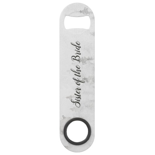 Mattierte Pines Rustikale Weiße Schwester der Brau Speed Flaschenöffner (Vorderseite)