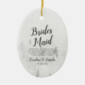 Mattierte Pines Rustikales Wintermaid Zitat Keramik Ornament (Vorne)