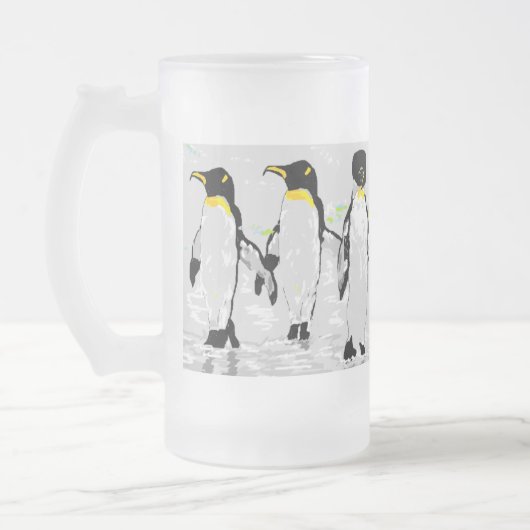 Mattierte Pinguine Tasse (Links)