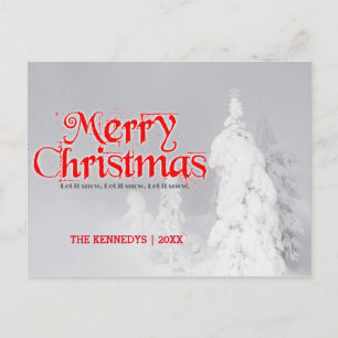 Mattierte Pinienbäume Postkarte