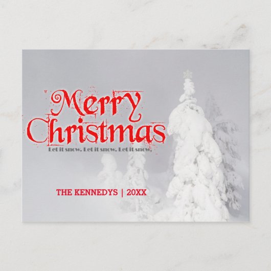 Mattierte Pinienbäume Postkarte (Vorderseite)