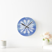 Mattierte Ränder III Runde Wanduhr (Zuhause)