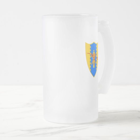 Mattierte Räuber-Tasse Mattglas Bierglas (VorderseiteRechts)