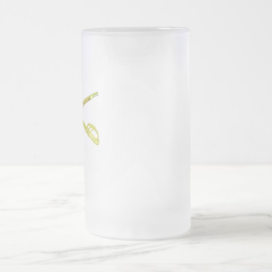 Mattierte Räuber-Tasse Mattglas Bierglas (Mittel)