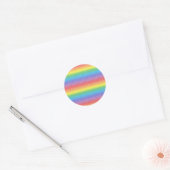 Mattierte Regenbogenkleber Runder Aufkleber (Umschlag)