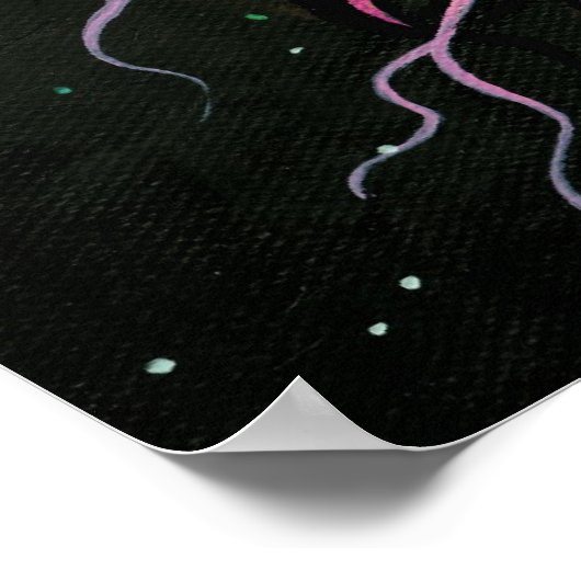 Mattierte Rose Angel Fairy Fantasy Art Poster (Ecke)